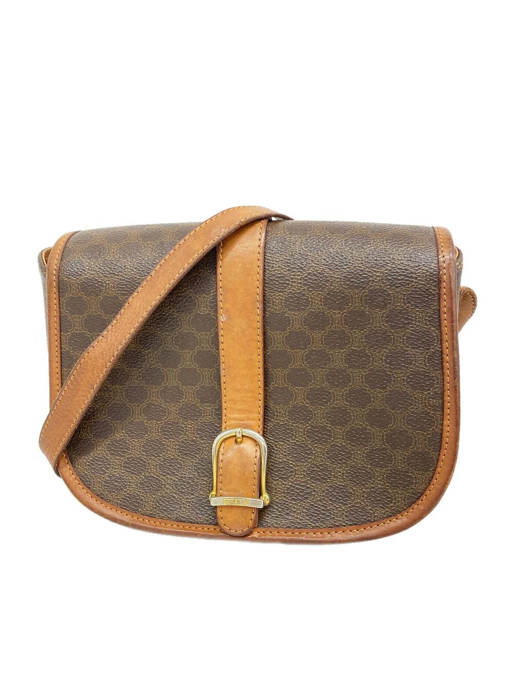 Celine Vintage Saddle Flap Shoulder Bag #342024C49B